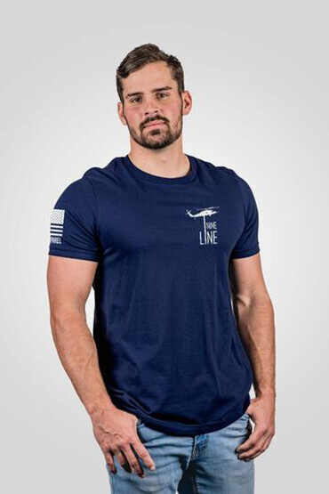 Nine Line America Short Sleeve T-Shirt in midnight navy, front view